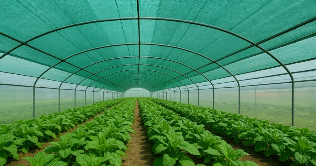 تاثیر رنگ توری گلخانه