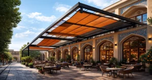 محافظت از فضای باز کافه