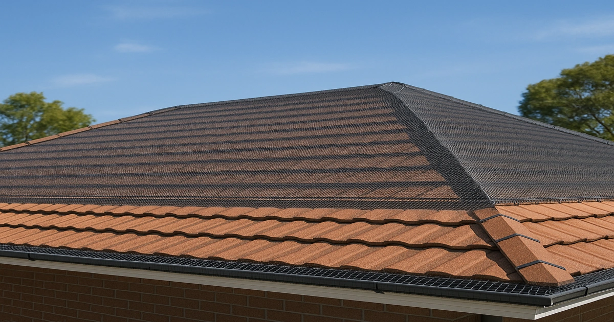 نصب توری روی سقف شیبدار